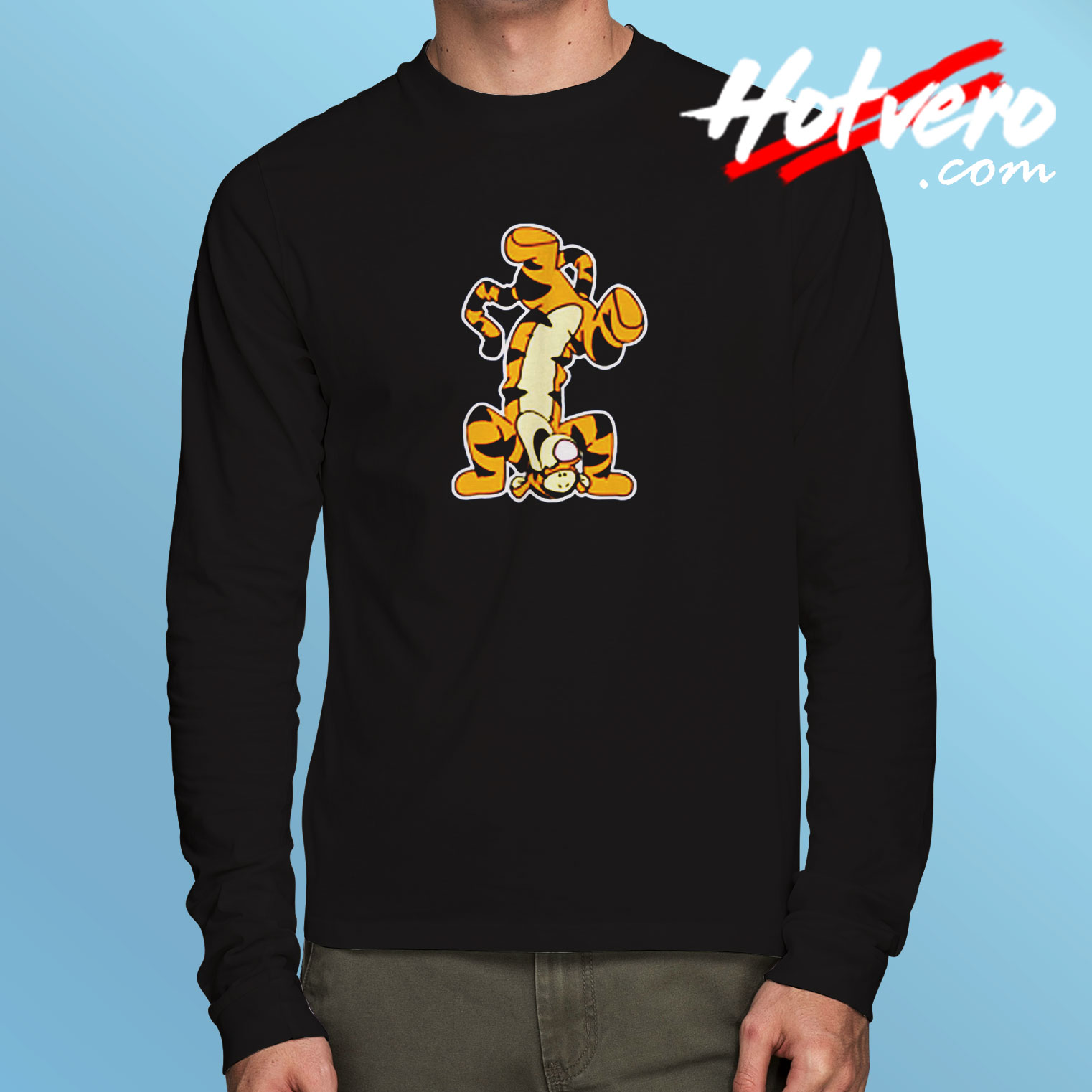 Winnie The Pooh Actio Tigger Cartoon Long Sleeve T shirt