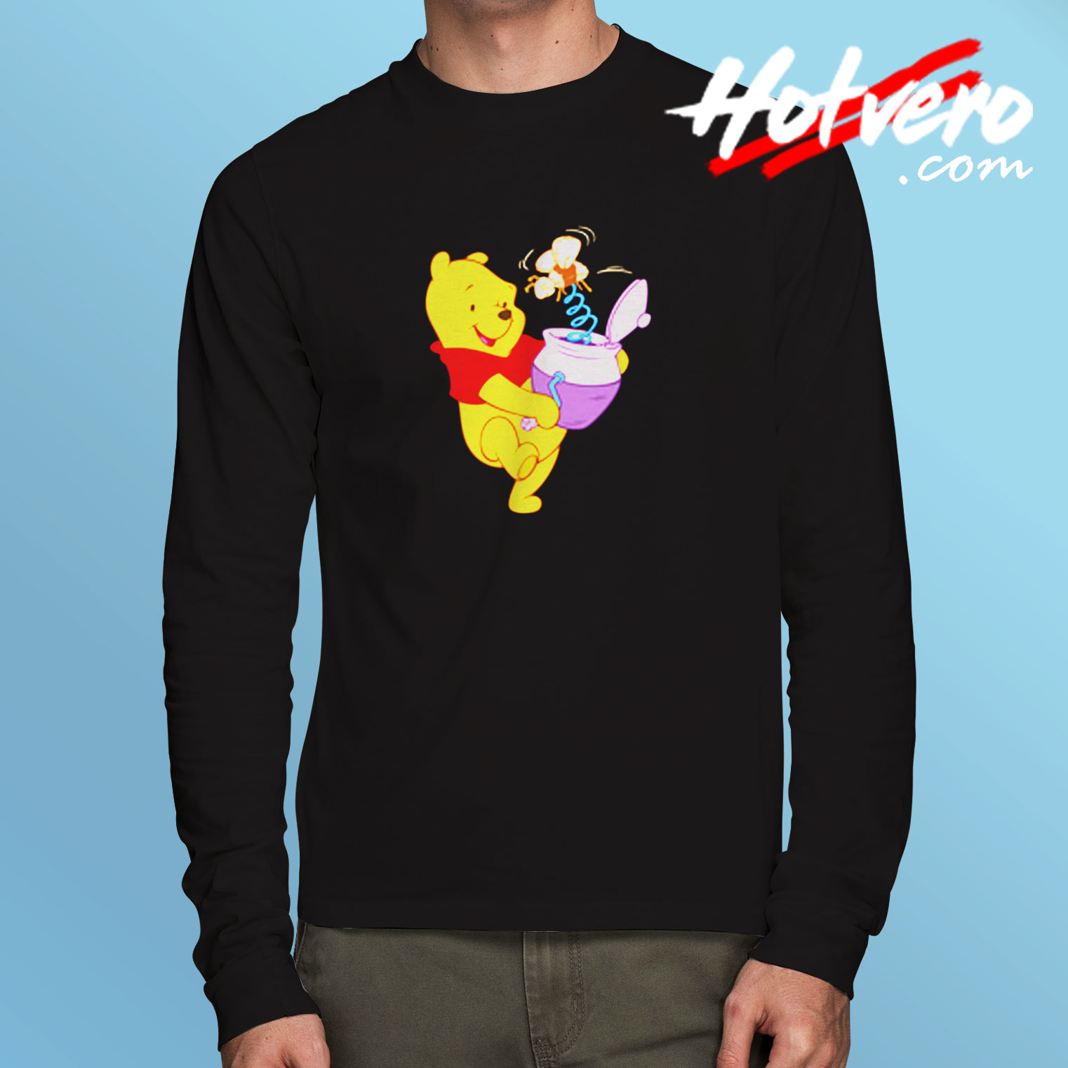 Winnie The Pooh Design Long Sleeve T shirt