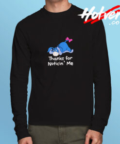 Winnie The Pooh Eeyore Quote Long Sleeve T shirt