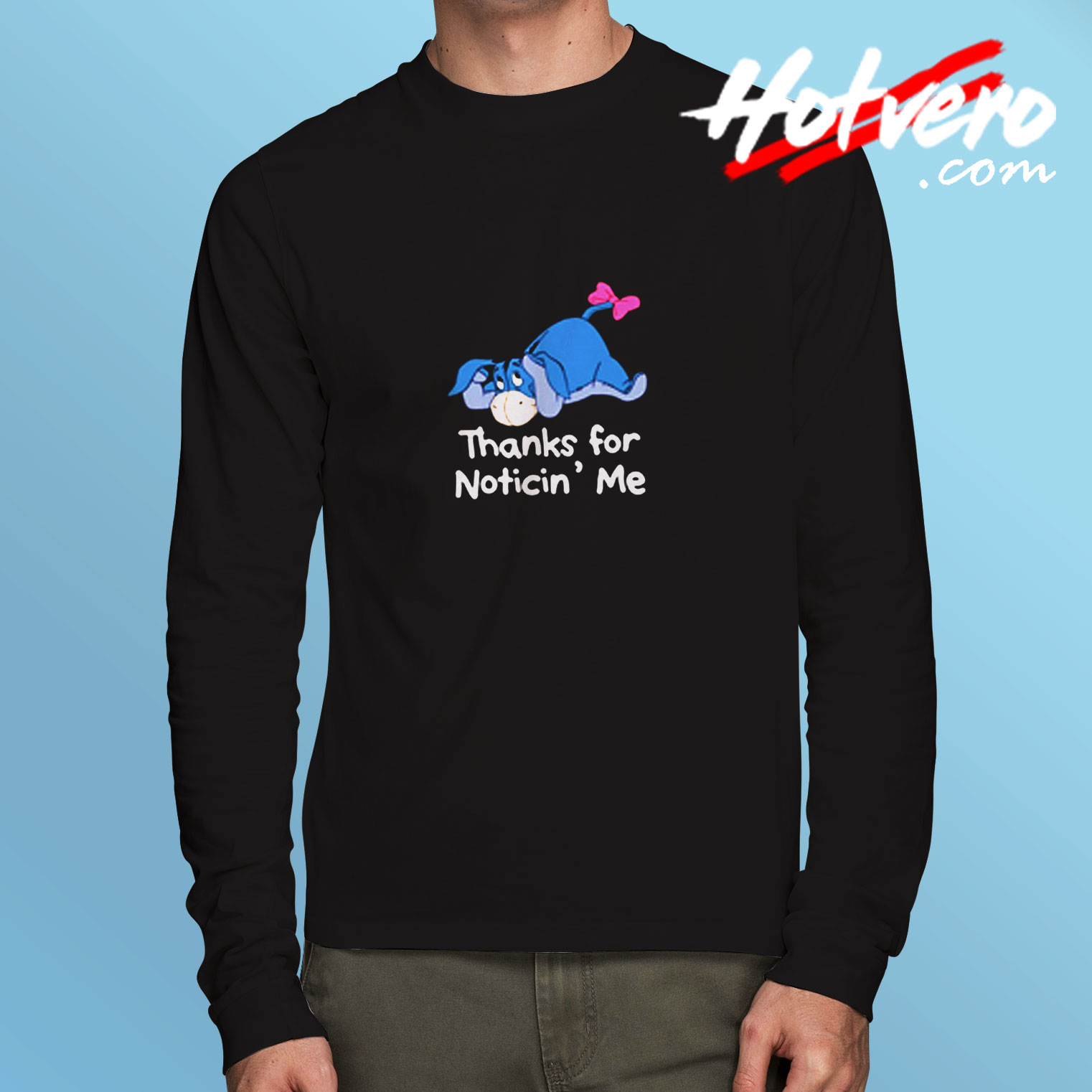 Winnie The Pooh Eeyore Quote Long Sleeve T shirt