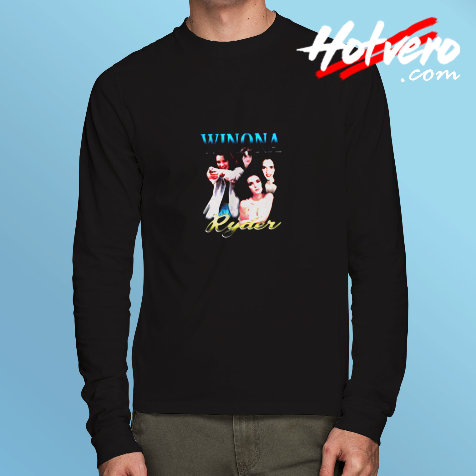 Winona Ryder Vintage 90's Inspired Long Sleeve T shirt