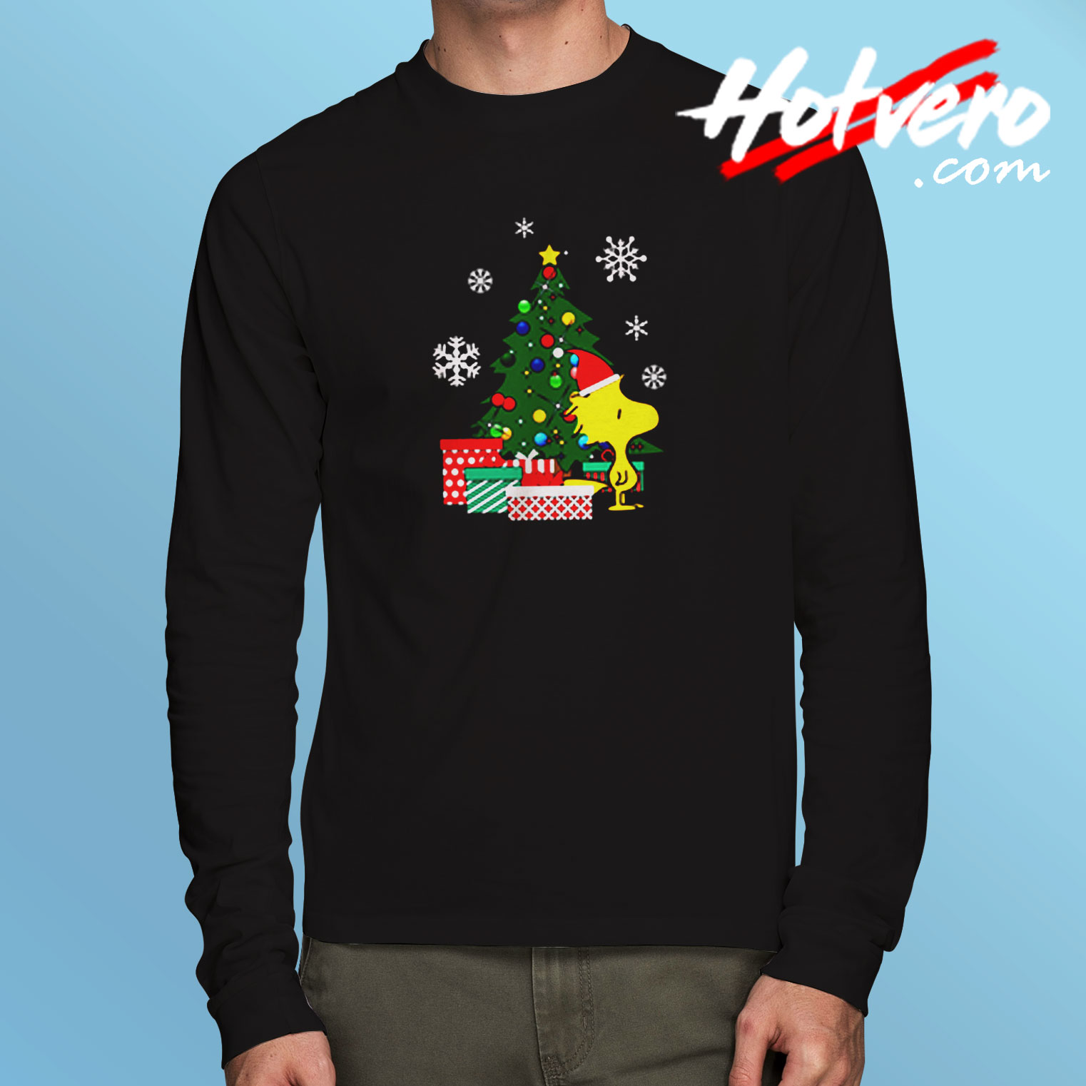 Woodstock Around The Christmas Tree Long Sleeve T shirt