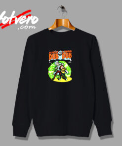 Wubba Lubba Batman Robin Comic Parody Urban Sweatshirt