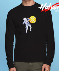 Xrp Ripple Astronaut To The Moon Long Sleeve T shirt