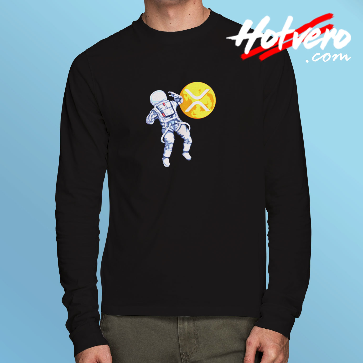 Xrp Ripple Astronaut To The Moon Long Sleeve T shirt