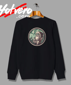 Psychedelic Santa Claus Graphic Sweatshirt