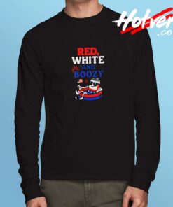 4th Of July Red White And Boozy Long Sleeve Tshirt