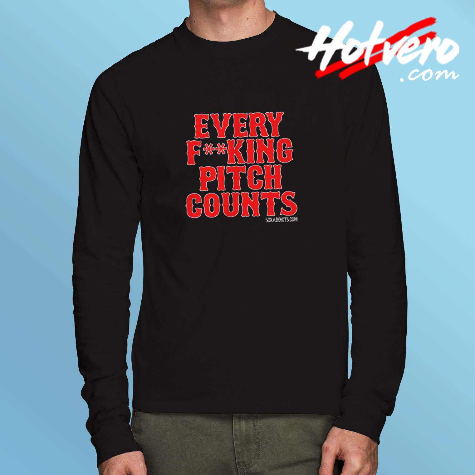 Alex Cora Every Fcking Pitch Counts Long Sleeve Tshirt