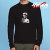 Alien Drinking Slushie T Shirt Long Sleeve Tshirt