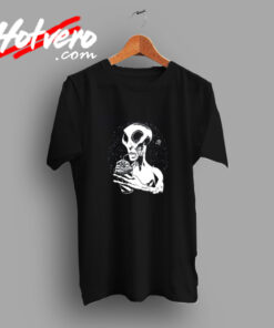 Alien Drinking Slushie T Shirt Vintage T shirt