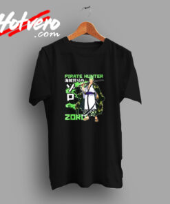 Anime Pirate Hunter Zoro Wano Vintage T shirt