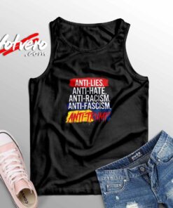 Anti Hate Lies Racism Fascism Resist Sleeveless Shirt