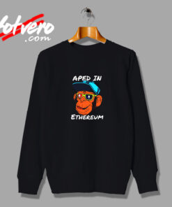 Aped In Ethereum Vintage Sweatshirt Design