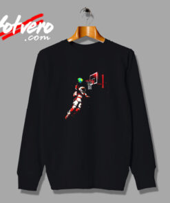Astronaut Basketball Outer Space Vintage Sweatshirt Design