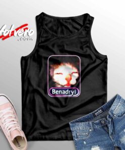 Benadryl Meme Cat Sleeveless Shirt
