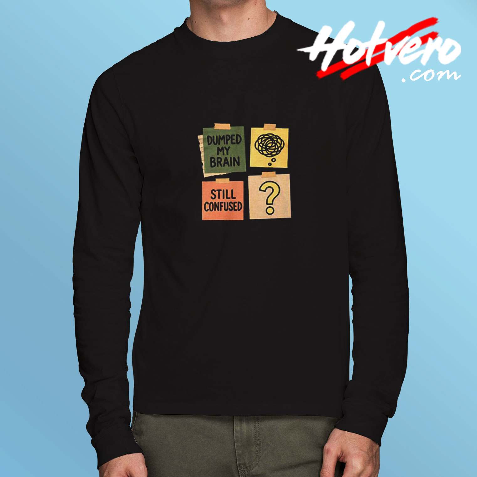 Brain Dump Mental Clarity Journaling Productivity Focus Long Sleeve Tshirt