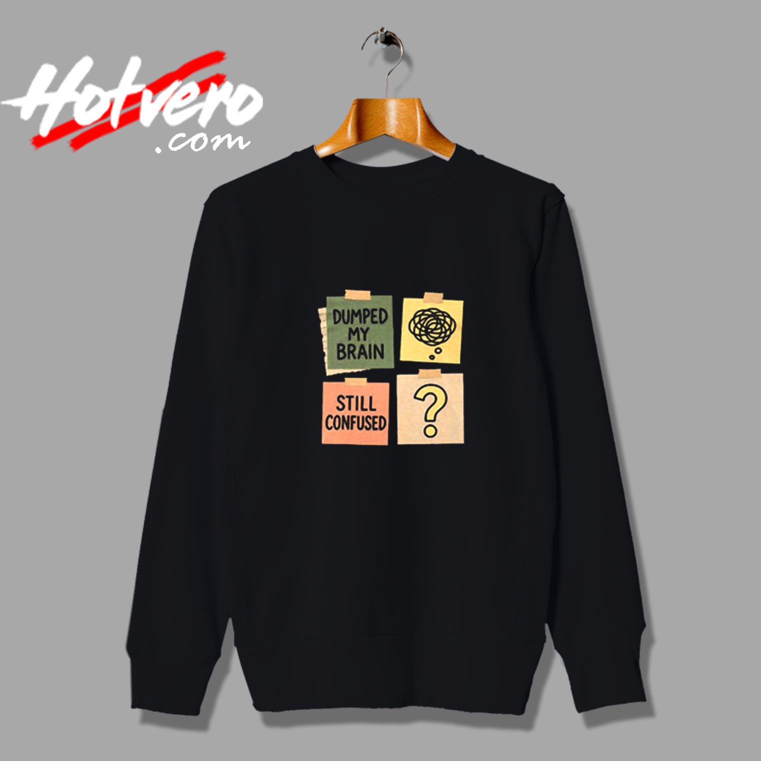 Brain Dump Mental Clarity Journaling Productivity Focus Vintage Sweatshirt Design