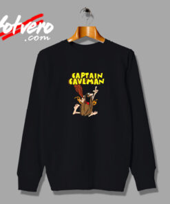 Captain Caveman Vintage Sweatshirt Design