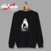 Cat Ghost Costume Best Vintage Sweatshirt Design