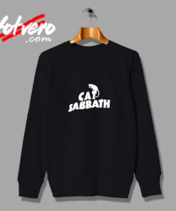 Cat Sabbath Vintage Sweatshirt Design