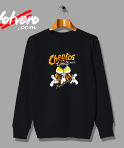 Cheetos Mens Cheetos Flamin' Hot Chester Cheetah Vintage Sweatshirt Design