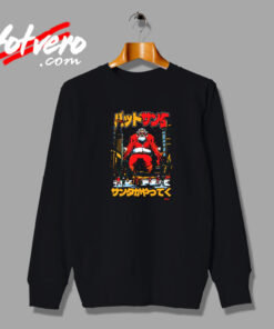 Christmas Destructive Santa Japan Anime Xmas Vintage Sweatshirt Design