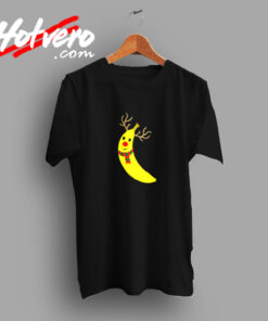 Christmas Reindeer Banana Scarf Vintage T shirt