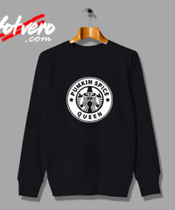 Coffee Witch Parody Pumpkinspice Queen Halloween Vintage Sweatshirt Design