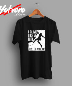 Cool Rock Climbing Design For Women Girls Kids Climb Lovers Vintage T shirt