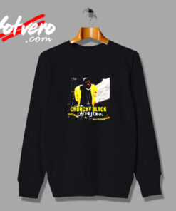 Crunchy Black On My Own Vintage Sweatshirt Design