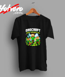 Dad Dadcraft Funny Gamer For Happy Father's Day Gaming Pixel Vintage T shirt