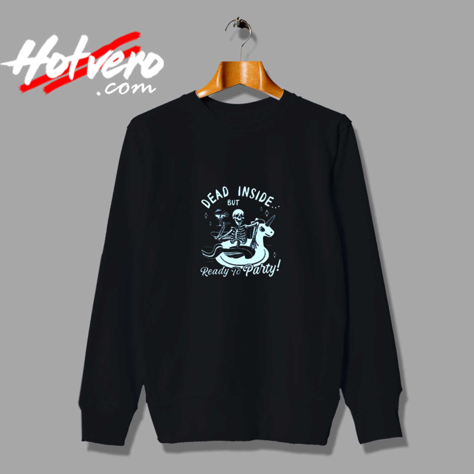 Dead Inside Party Vintage Sweatshirt Design