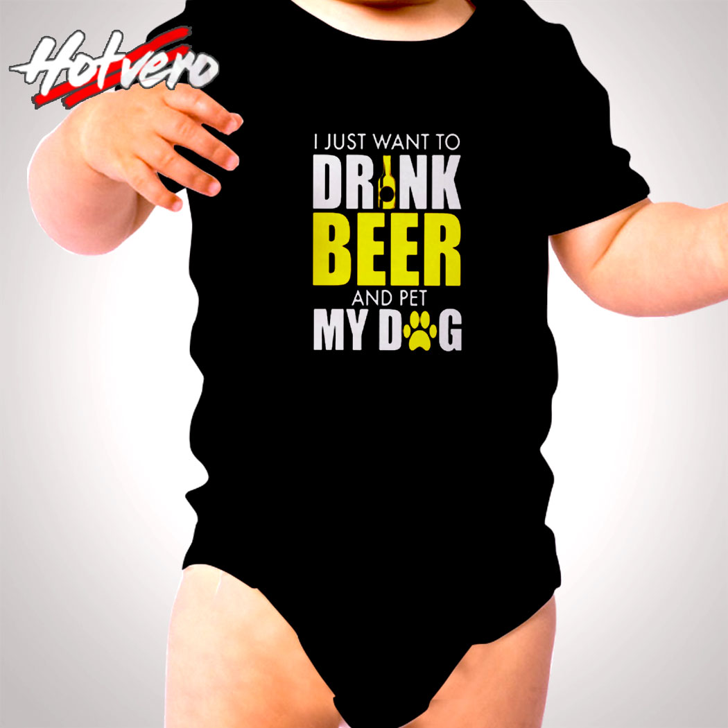 Drinking Beer With My Dogs Cute Baby Clothes