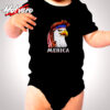 Eagle Mullet 4th Of July Usa American Flag Merica Cute Baby Clothes
