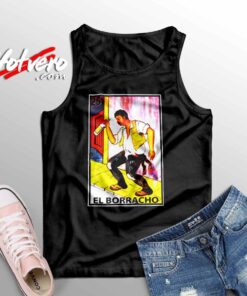 El Borracho Loteria Mexican Card Game Sleeveless Shirt