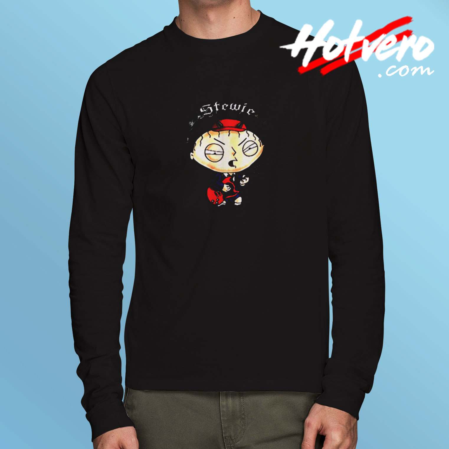 Family Guy Stewie Ac Dc Parody Long Sleeve Tshirt