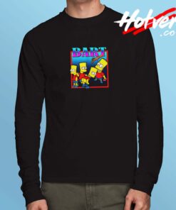 Famous Characters Bart Simpsons Figure Long Sleeve Tshirt