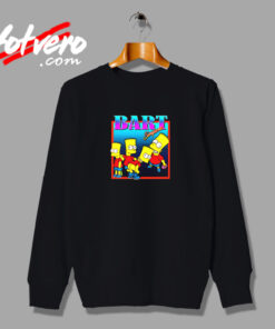 Famous Characters Bart Simpsons Figure Vintage Sweatshirt Design
