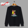 Fast Food Funny Vintage Sweatshirt Design