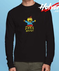 Free Hugs Ralph The Simpsons Long Sleeve Tshirt