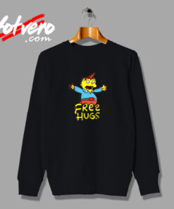 Free Hugs Ralph The Simpsons Vintage Sweatshirt Design