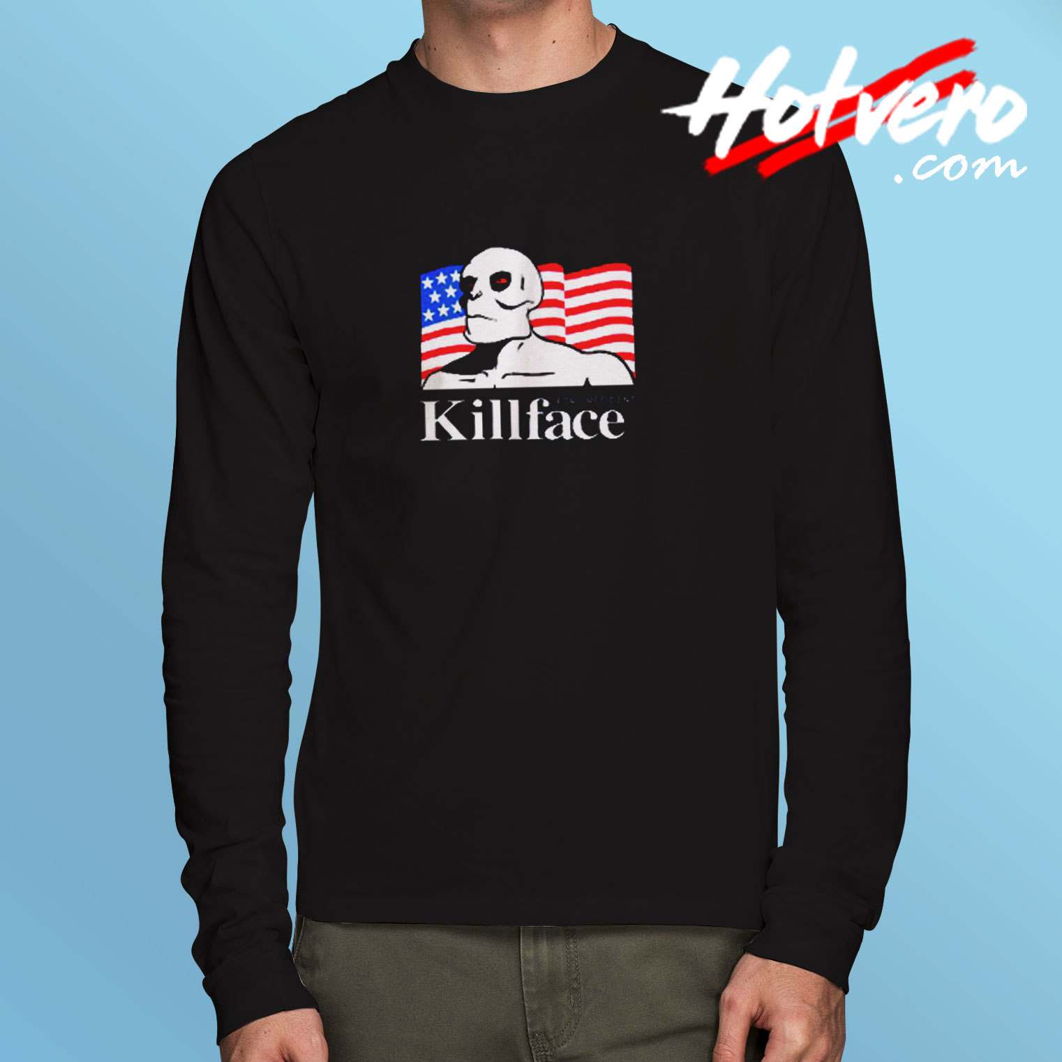 Frisky Dingo Killface For President Long Sleeve Tshirt