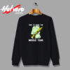 Funny Christmas Pun Festive Mistletoe Frog Toad Vintage Sweatshirt Design