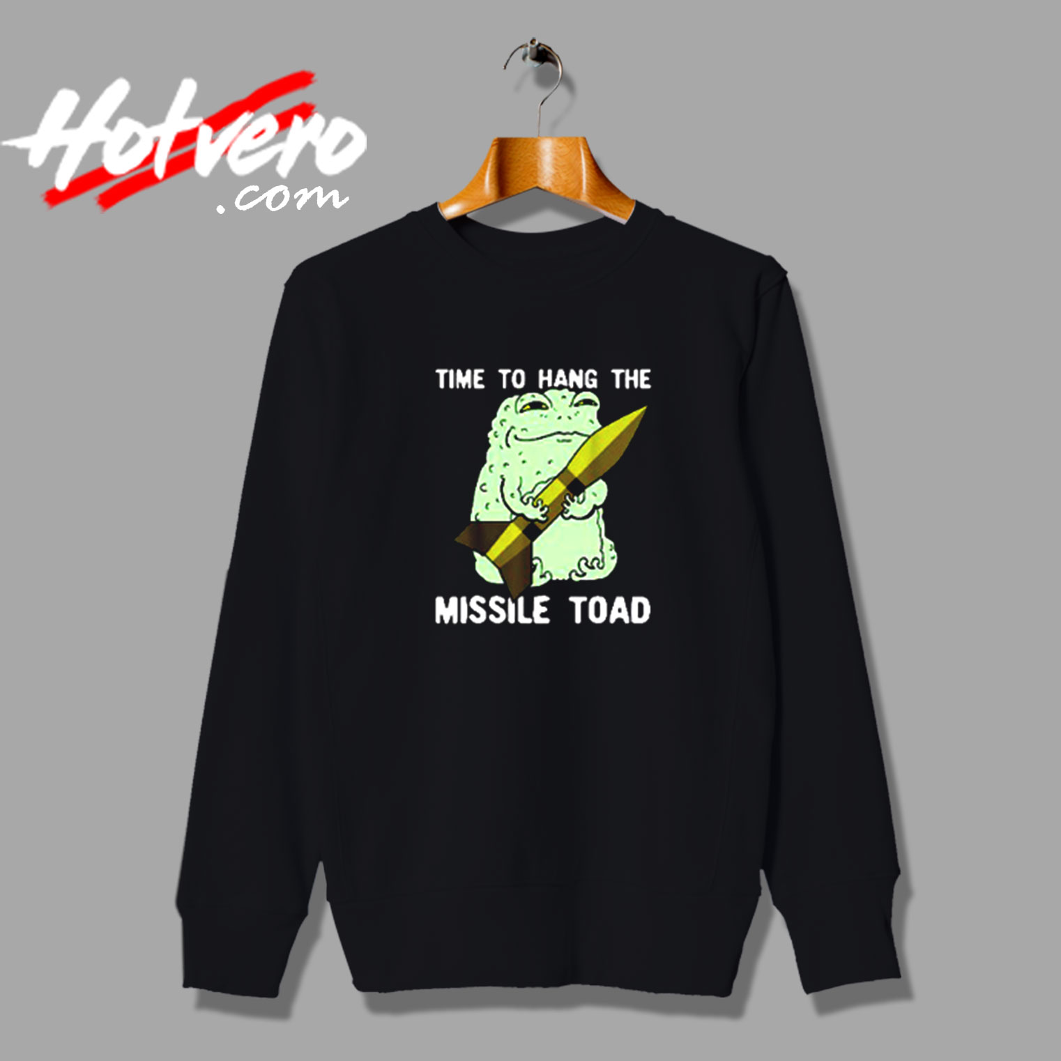 Funny Christmas Pun Festive Mistletoe Frog Toad Vintage Sweatshirt Design