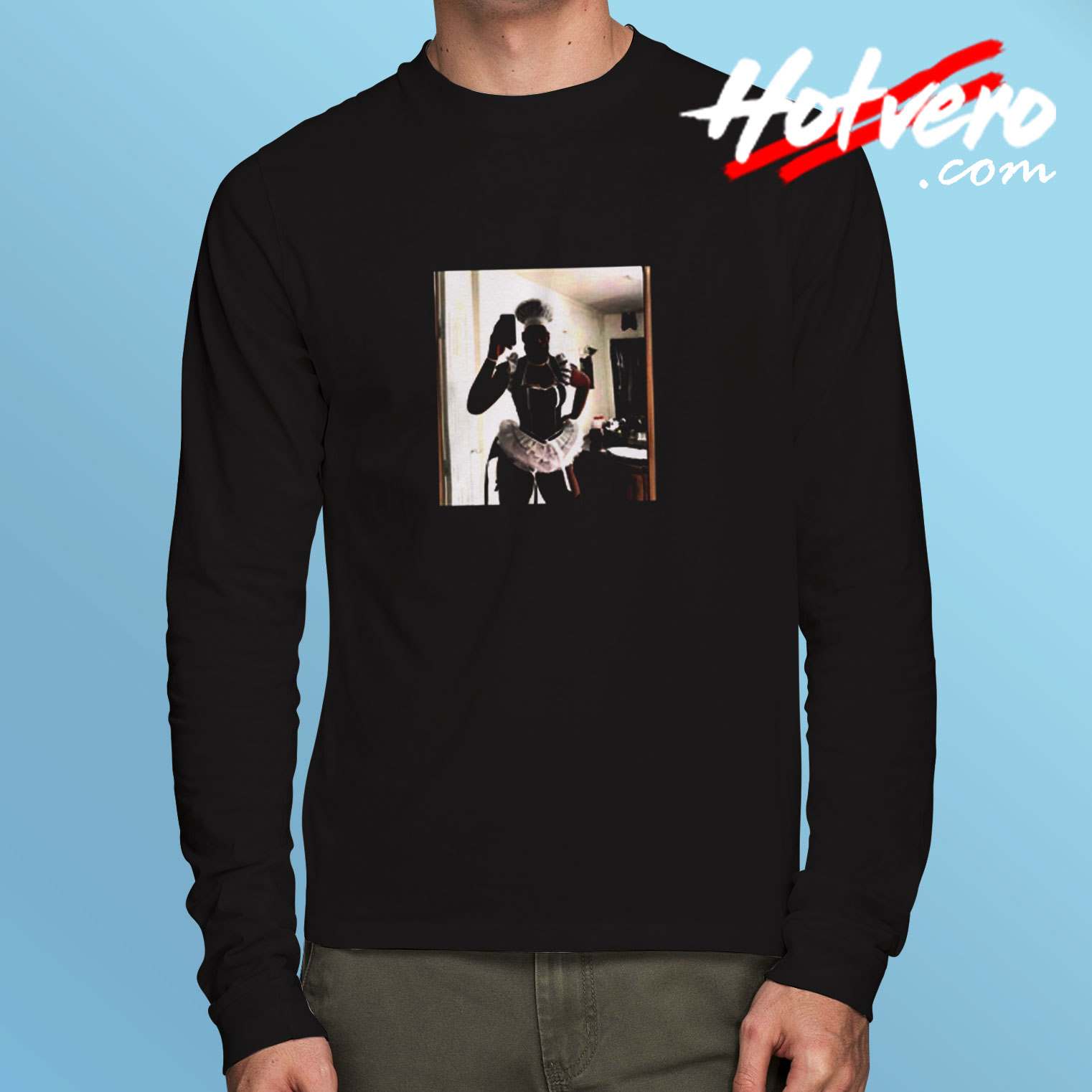 Funny Maid Lebron Selfie Parody Long Sleeve Tshirt