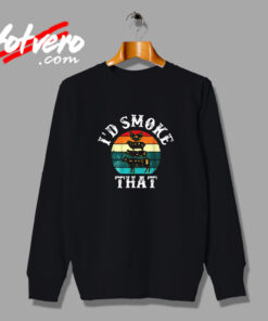 Funny Retro Bbq Party Smoker Chef Dad Vintage Sweatshirt Design