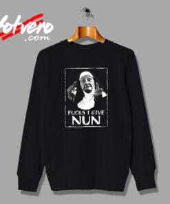 Funny Shirt Nun Middle Finger Vintage Sweatshirt Design