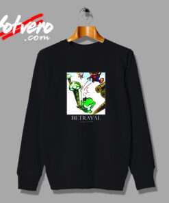 Funny Super Mario Yoshi Parody Betrayal Vintage Sweatshirt Design