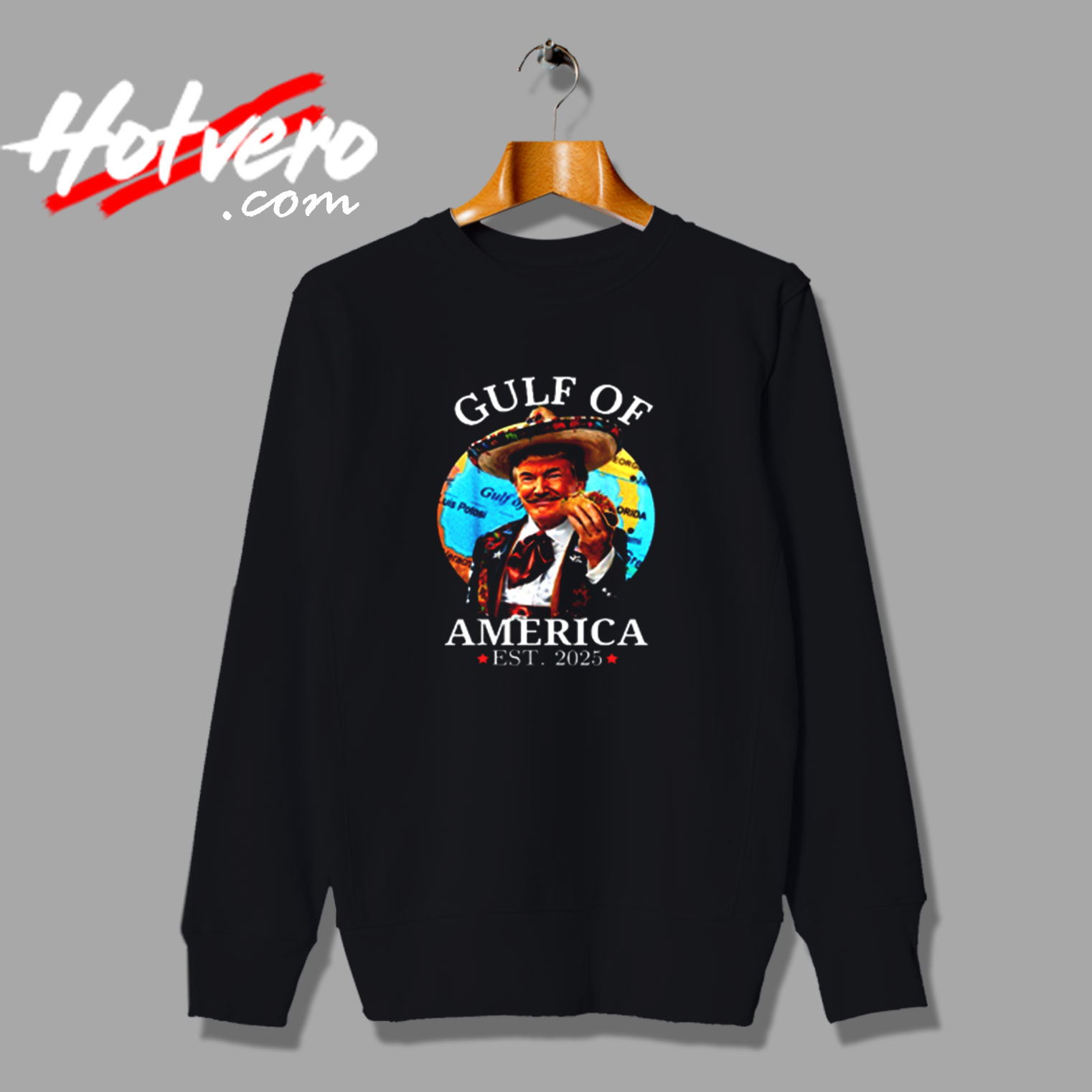 Funny Trump Shirt Gulf Of Us America Est 2025 Vintage Sweatshirt Design