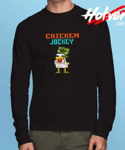 Gamer Graphic Design Funny Chicken Long Sleeve Tshirt
